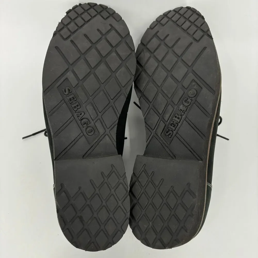 Sebago Shoes Mens‎ Size 10 Black Lace Up Waterproof Nubuck Suede Dryside Rutland